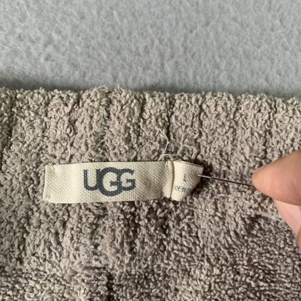 UGG Terri Pants Womens L Tan Sherpa Fleece Wide Leg Loungewear 1121077 - Picture 6 of 9
